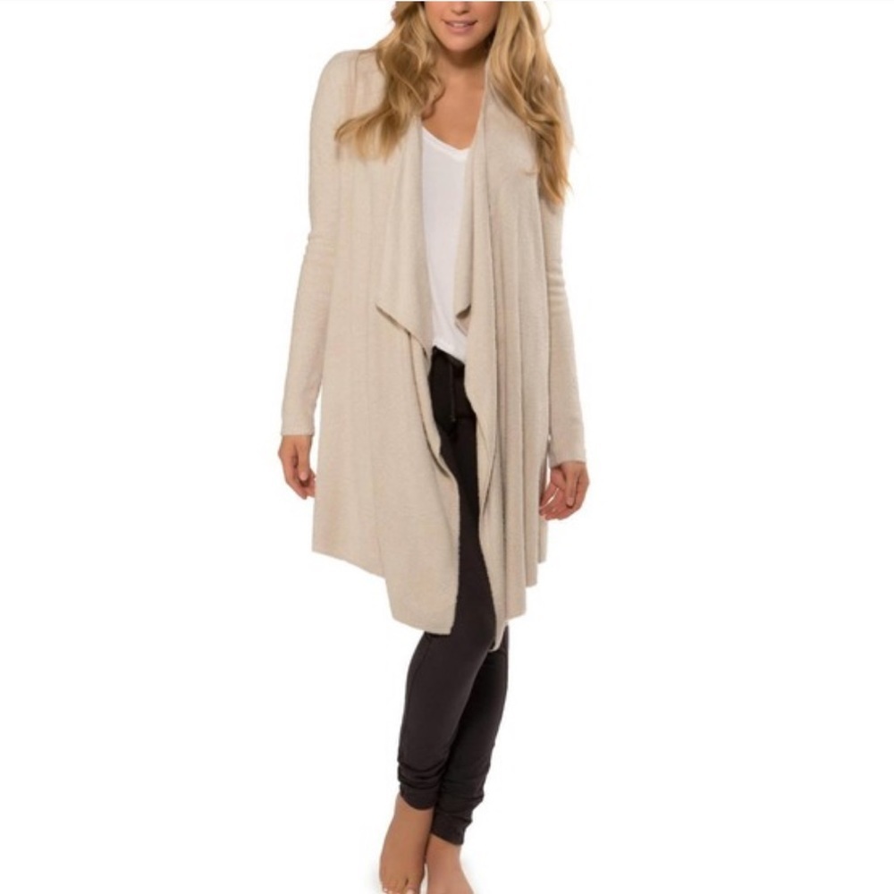 Barefoot Dreams Cozy Chic Cardigan Calyspo Wrap Sweater Womens Small Medium